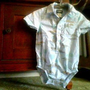 18 month OshKosh light blue boy shirt